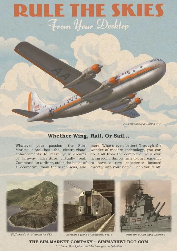 simMarket's current print ad This advertisement is currently on