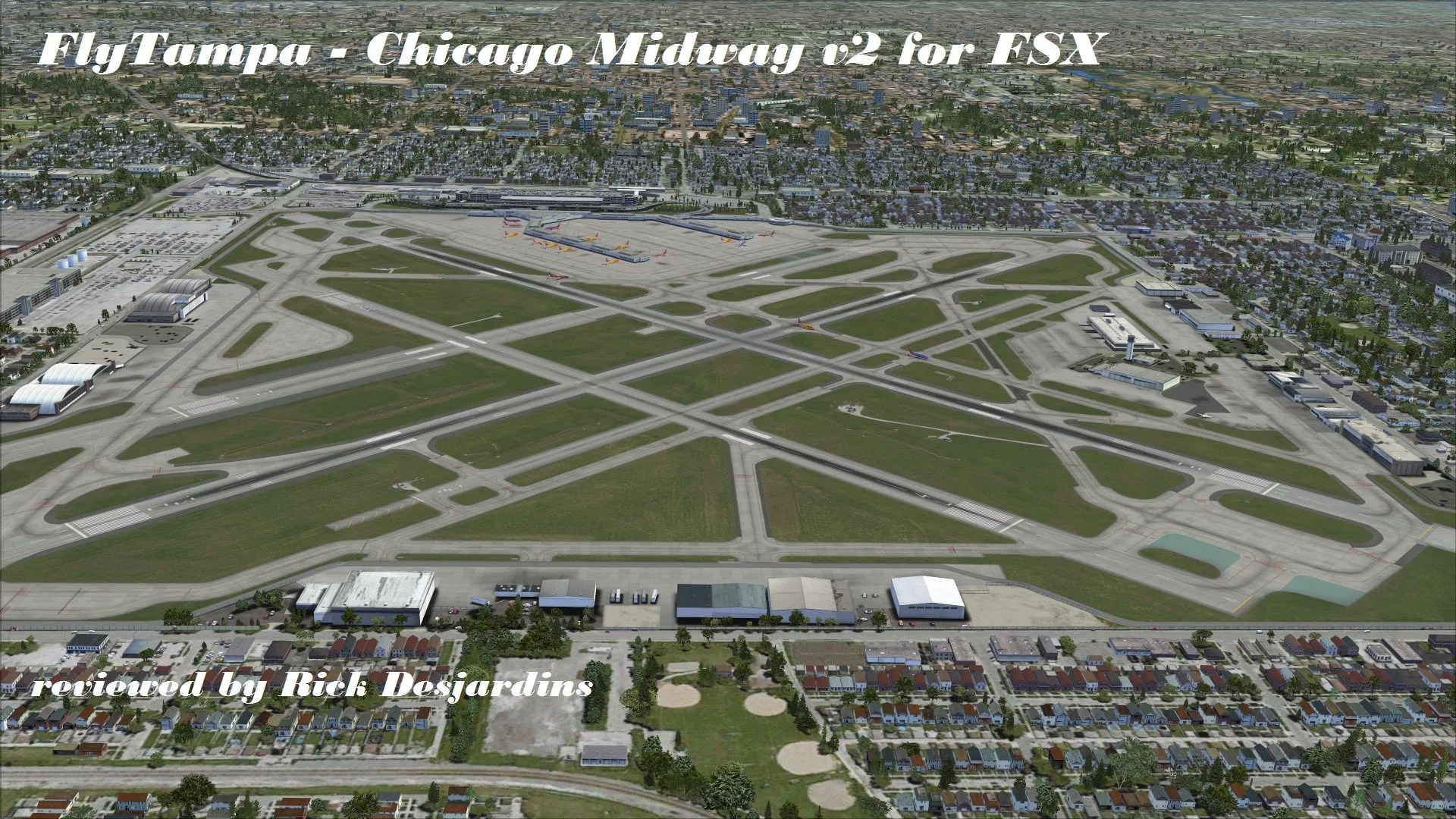 Review of FlyTampa's Chicago Midway v2 for FSX Chicago Midway
