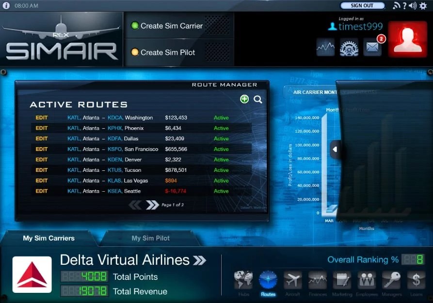 Bald geht´s um “Geld” REX SimAir