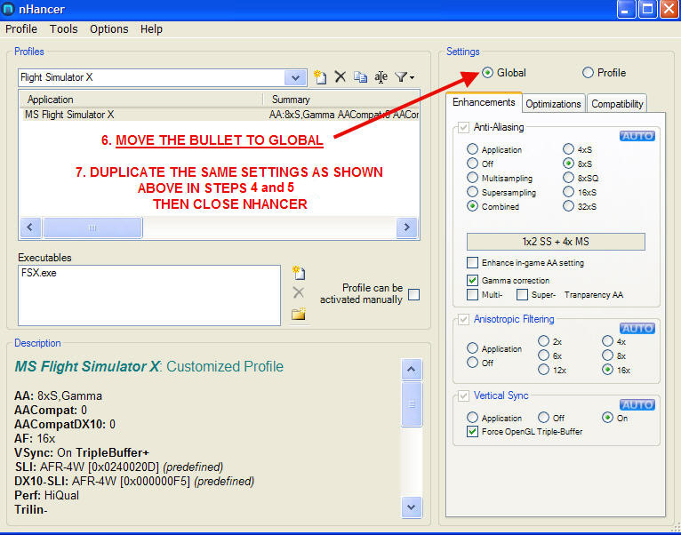 Fsx Nvidia Control Panel Settings Ark Advisor
