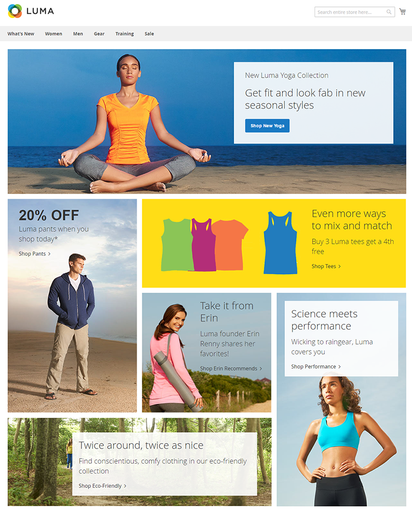 List of Magento 2 Demo Stores SimiCart