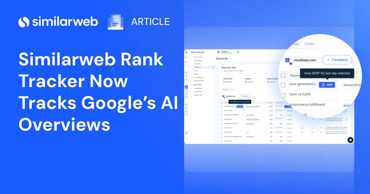 Similarweb Rank Tracker Now Tracks Google’s AI Overviews Similarweb