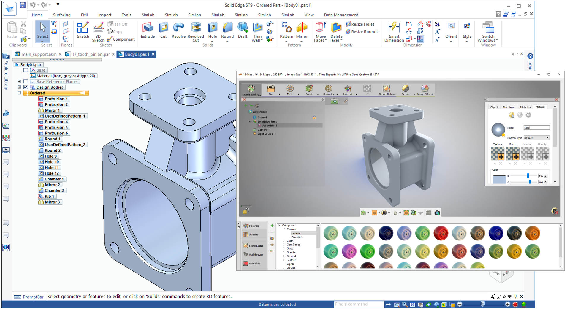 Simlab 3D Plugins OBJ importer for SolidEdge