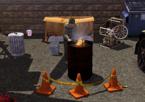 Hobo Collection by Zedrael Featuring Trashcan Script by simsmx by Zedrael