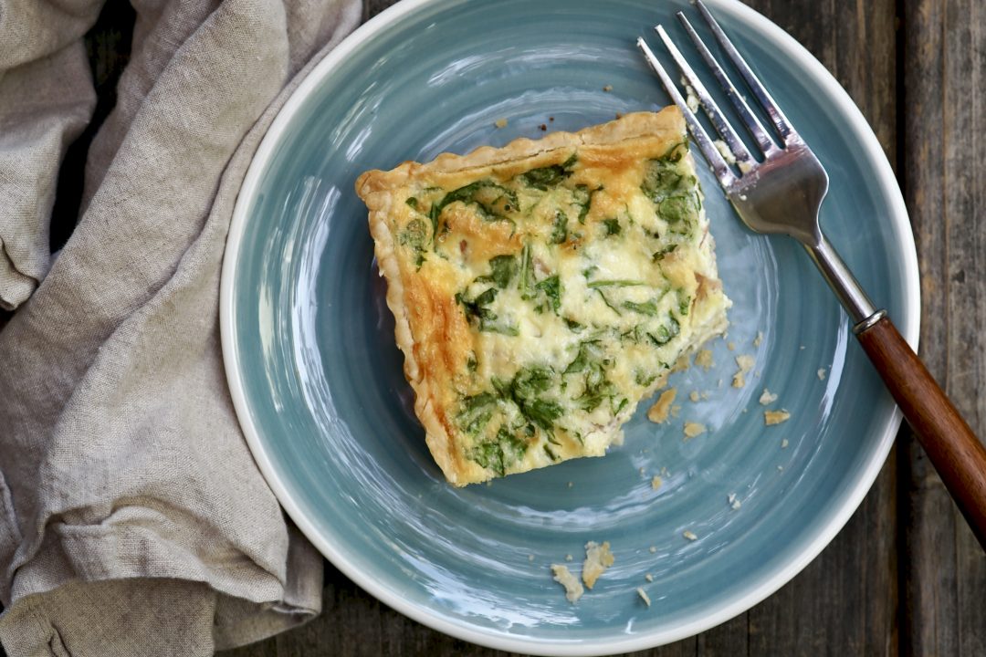 Gruyere, Ham And Arugula Quiche Simmer + Sauce