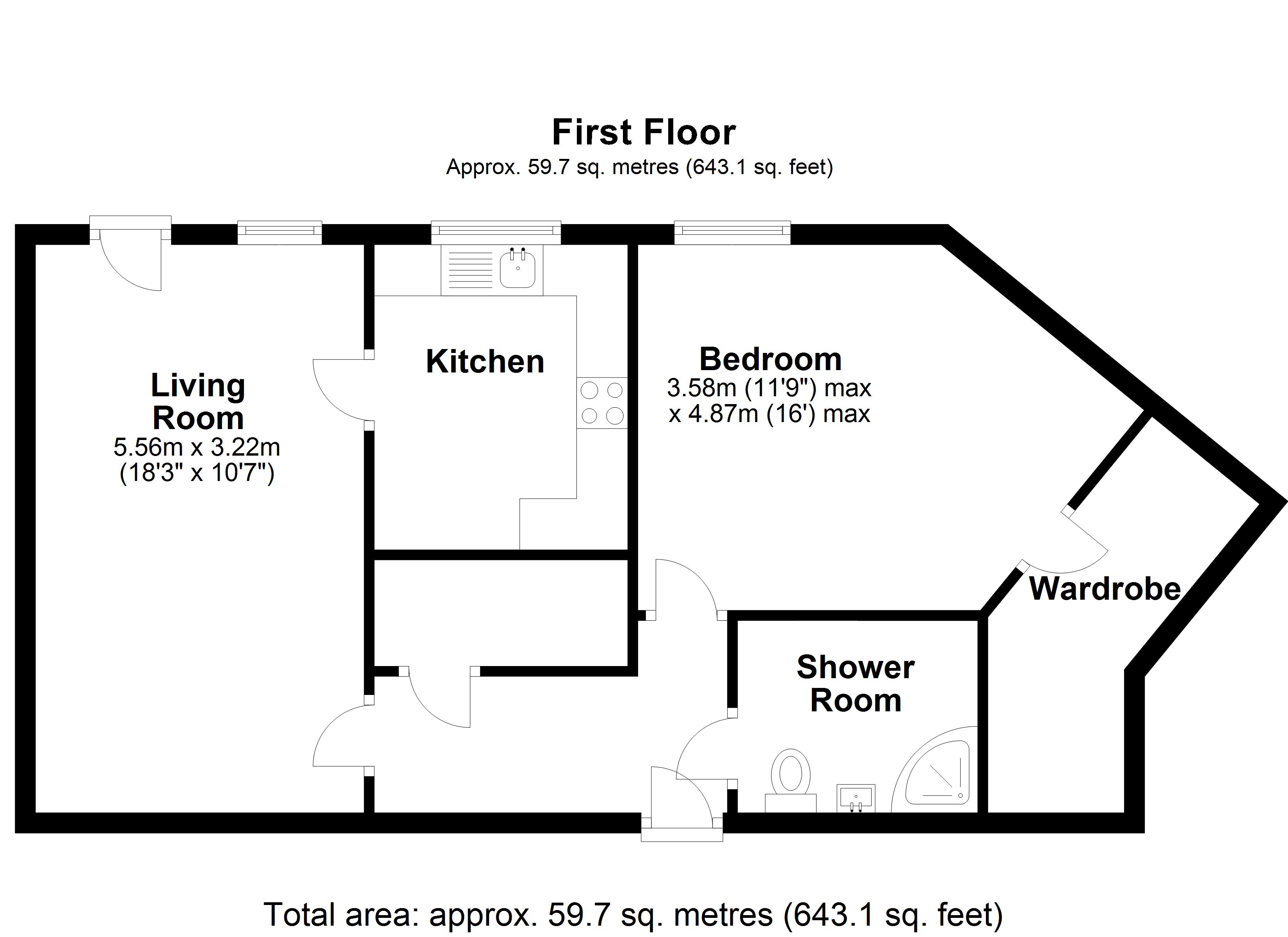 1bedroom apartment for sale in Eleanor Lodge, 24 Station Road, Knowle