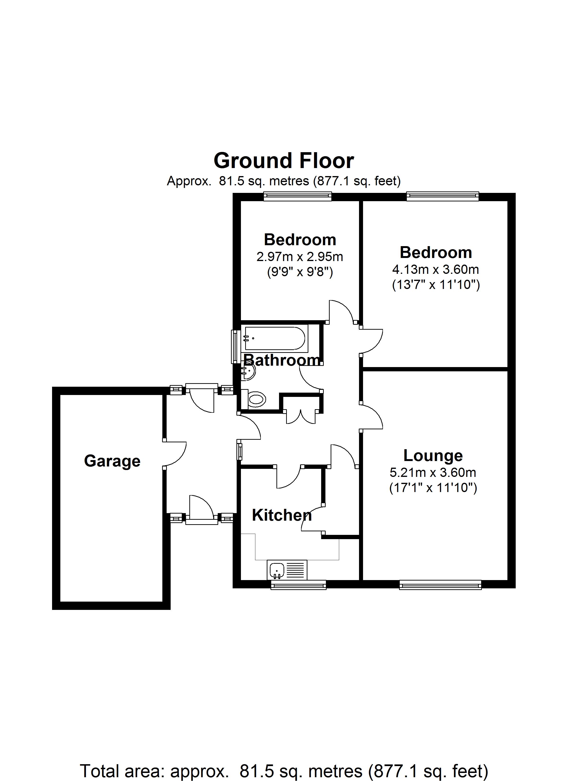 2bedroom bungalow for sale in Mereside Way, Solihull