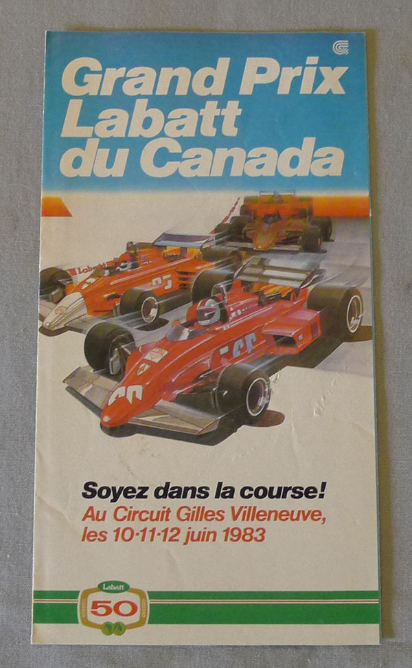 Official 1983 Montreal Formula 1 Grand Prix Brochure Schedule eBay