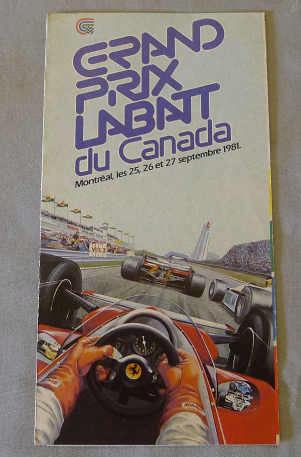 Official 1981 Montreal Formula 1 Grand Prix Brochure Schedule eBay