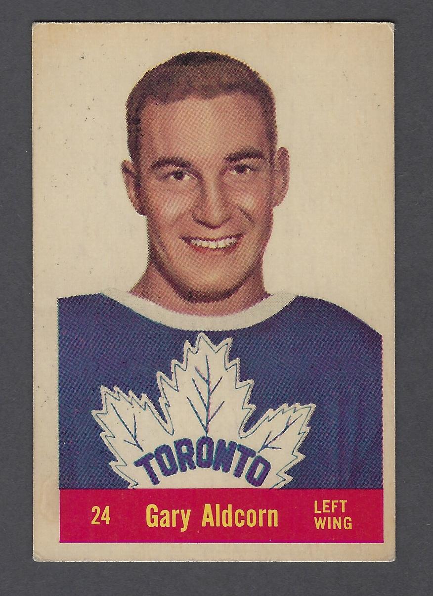 195758 Parkhurst Toronto Maple Leafs Hockey Card T24 Gary Aldcorn RC eBay