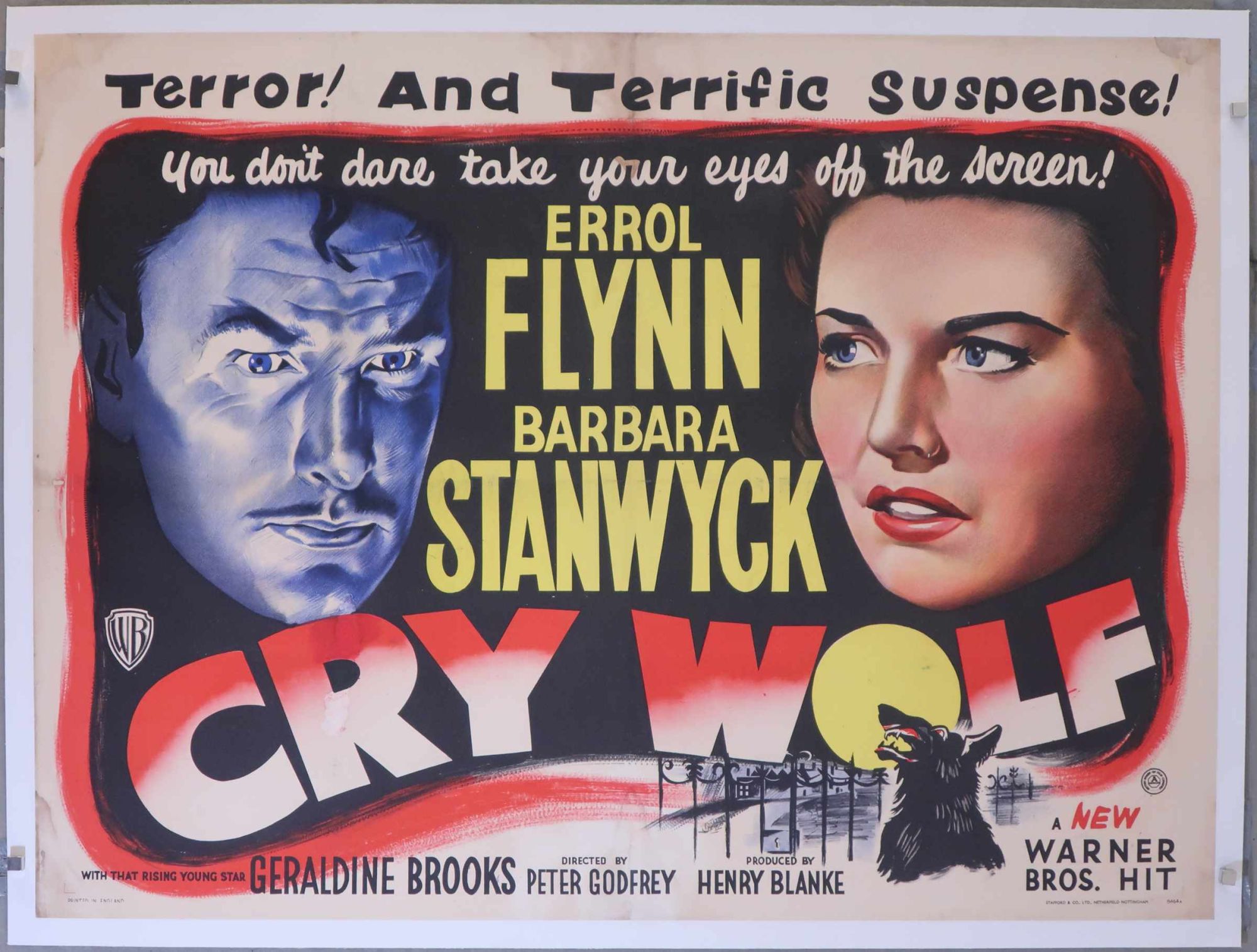 Cry Wolf Original Movie Poster UK quad 40"x30" Simon.Dwyer a fast