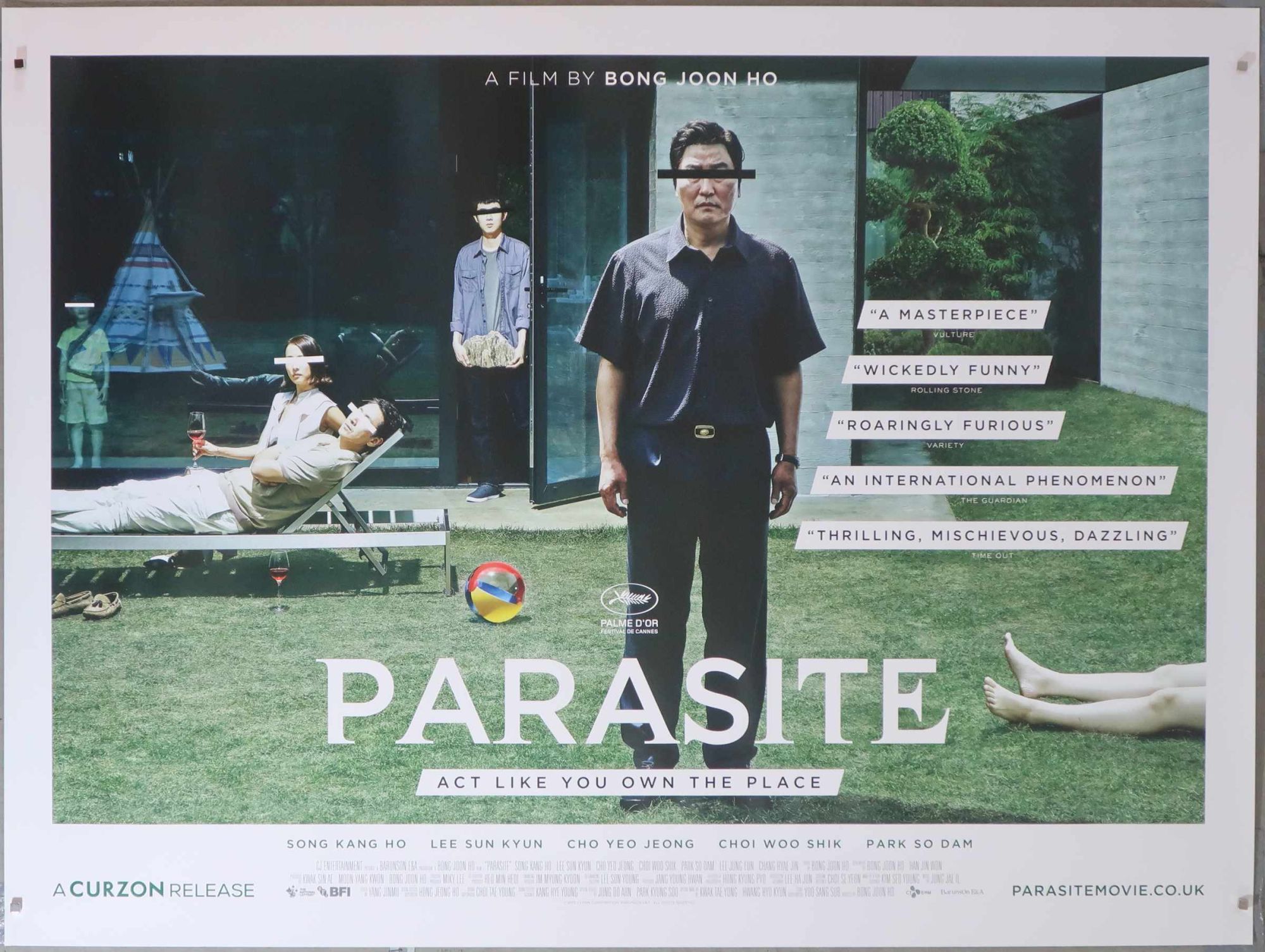 Parasite Original Movie Poster UK quad 40"x30" Simon.Dwyer a fast