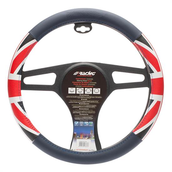 Steering wheel cover UK Flag STEERING WHEEL COVERS Simoni Racing