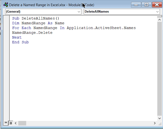 How to Delete a Named Range in Excel? 3 Easy Methods