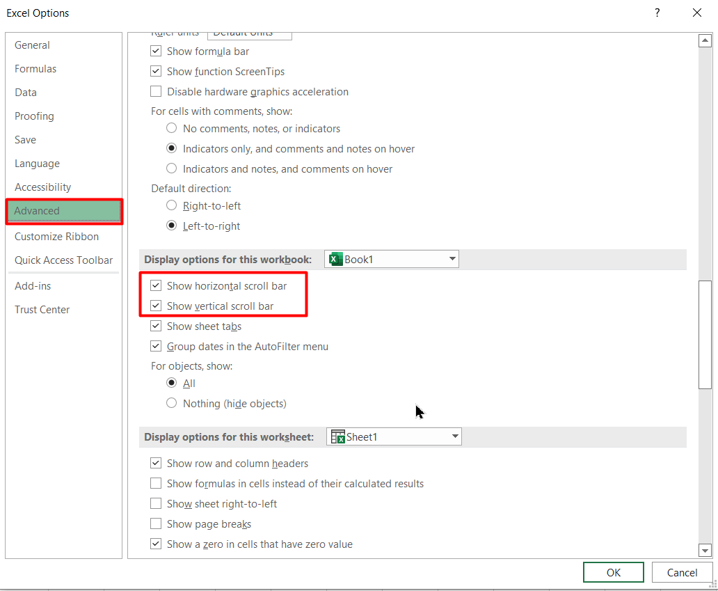 Is Your Excel Scroll Bar Missing? 4 Easy Ways to Fix It