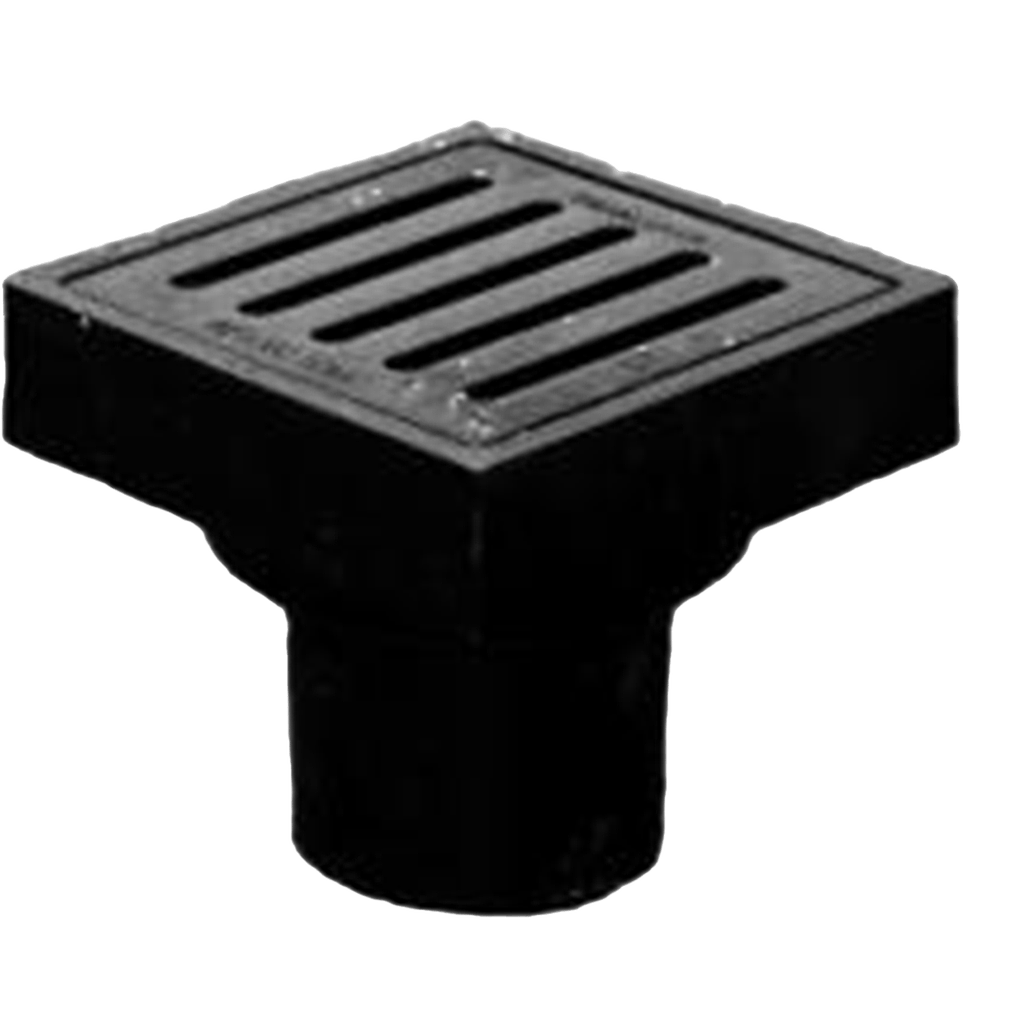 Produit Avaloir de sol DN100 mm avec grille carrée sortie verticale