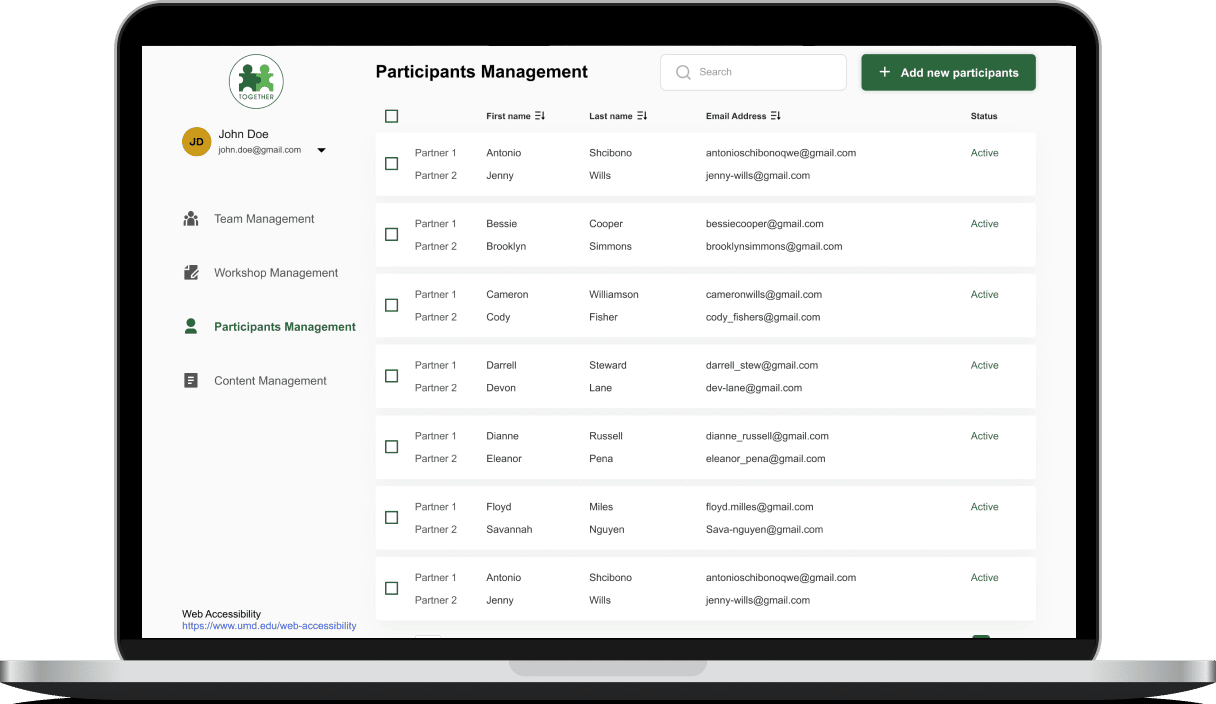 Together Program Mobile App Simpalm