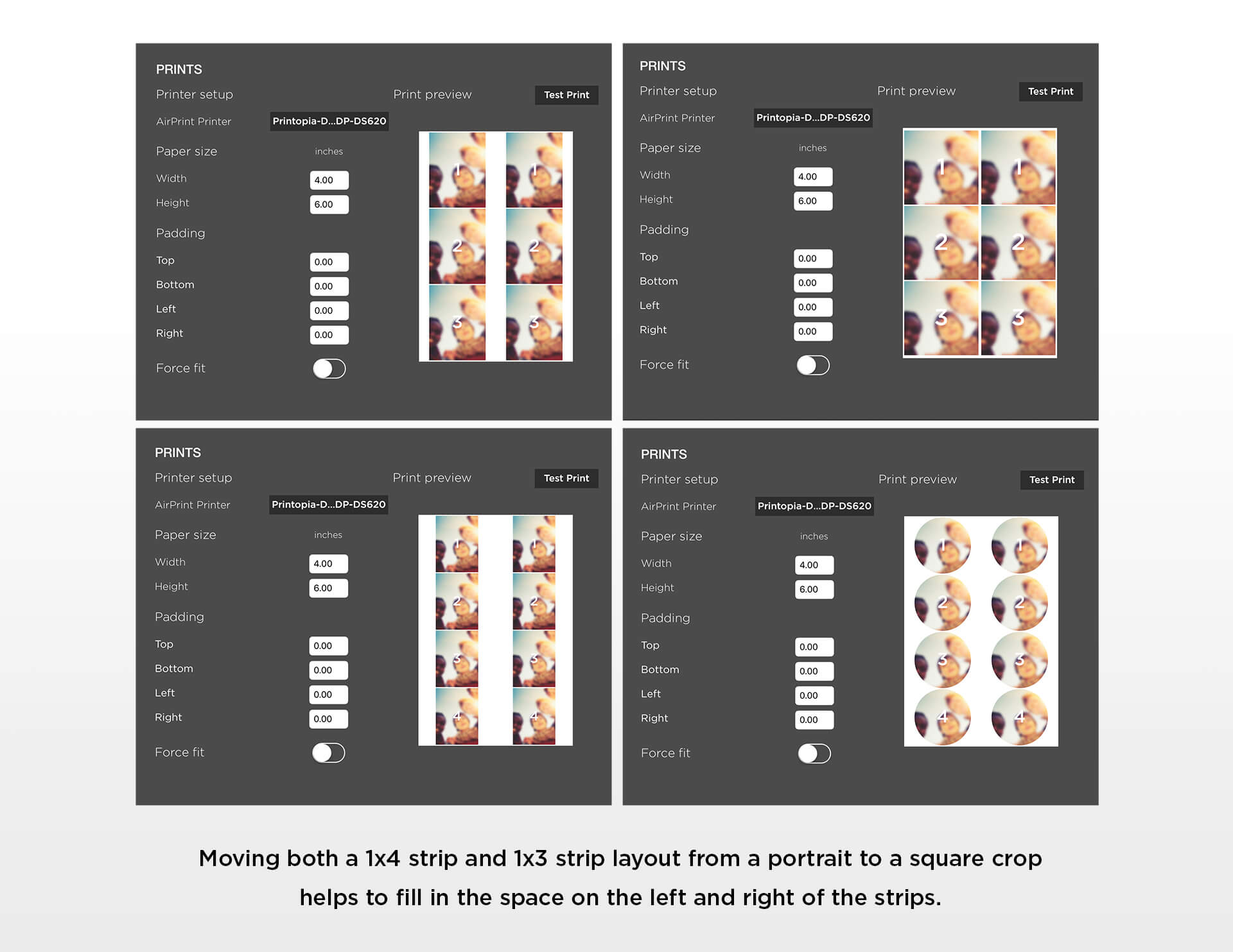 How to Print Two Photo Strips Per Sheet Simple Booth