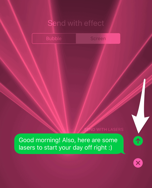 How to Add Lasers to Your iPhone Text Messages Simple Help