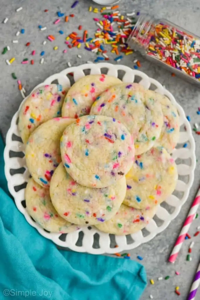 Sugar Cookies with Sprinkles Simple Joy