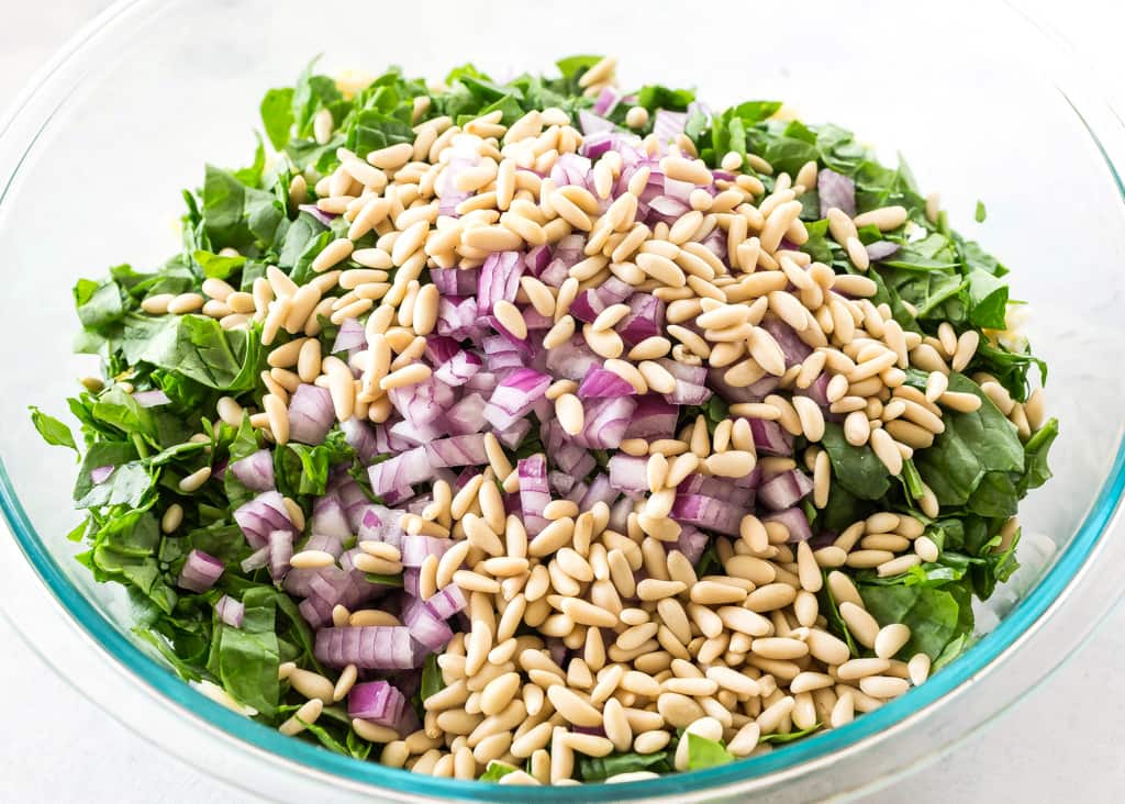 Spinach, Feta, and Orzo Salad Simple Keto Diet Meals