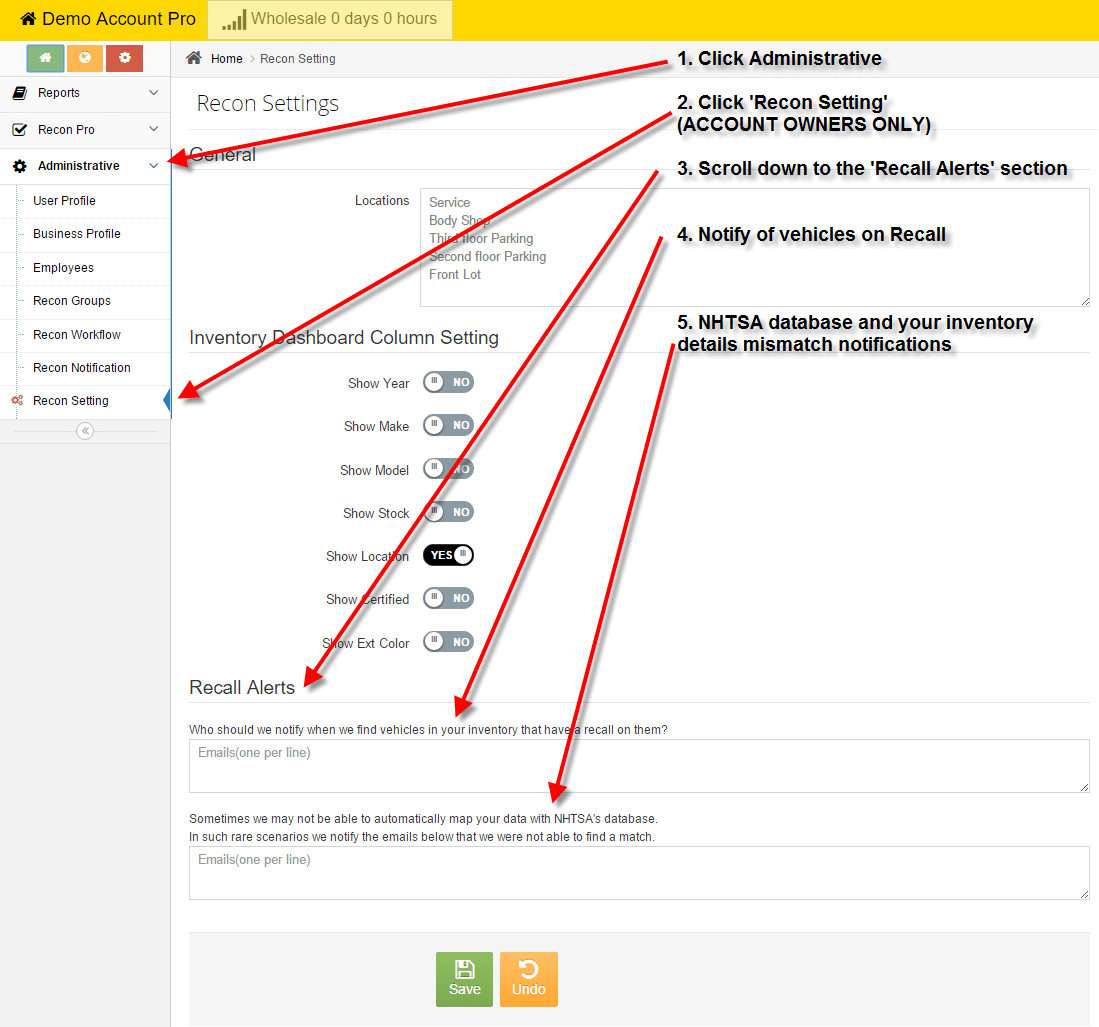 [HOWTO] Set Recall Alerts for your used car inventory Simple Recon