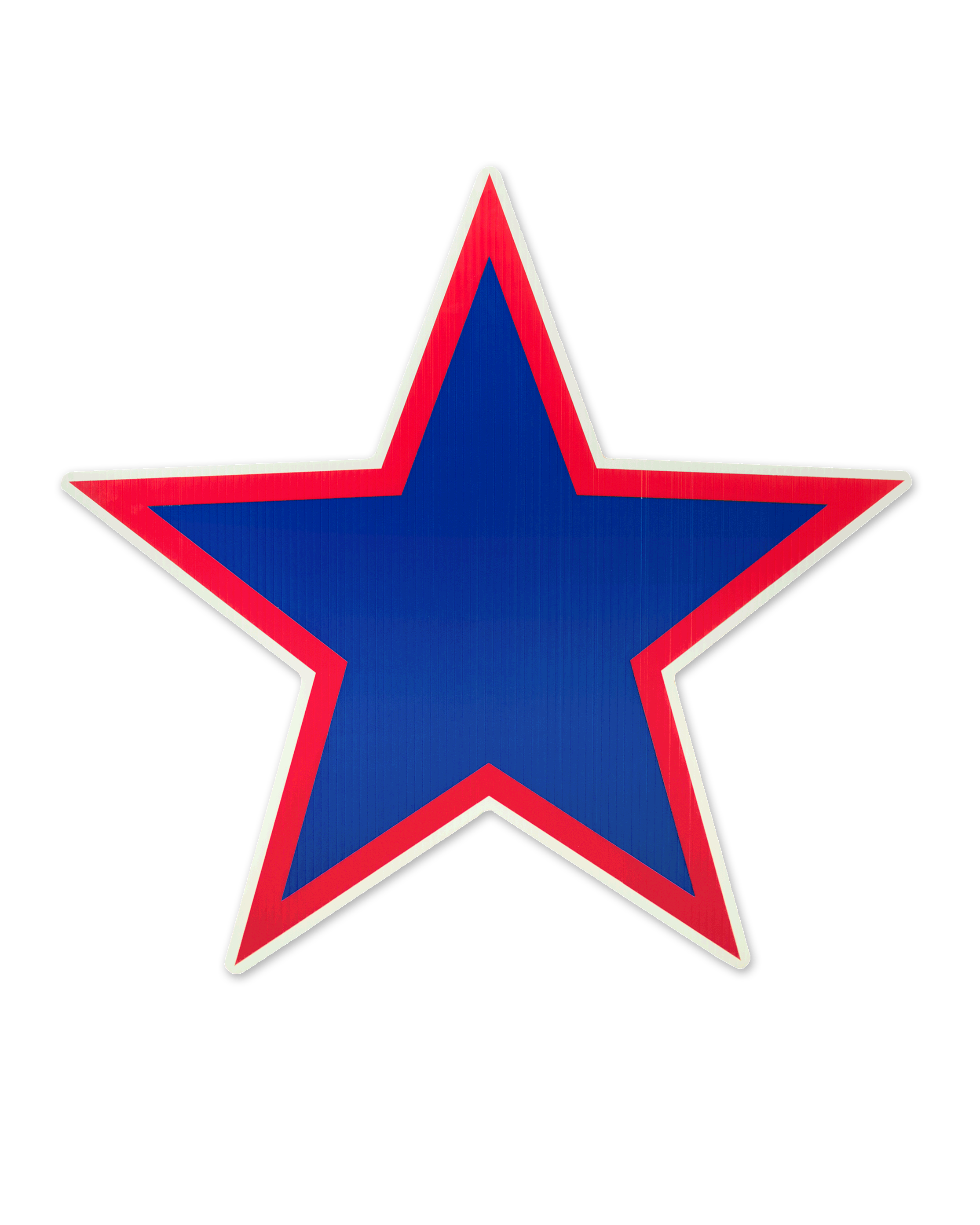 23″ Star Cutout Blue Simple Signman