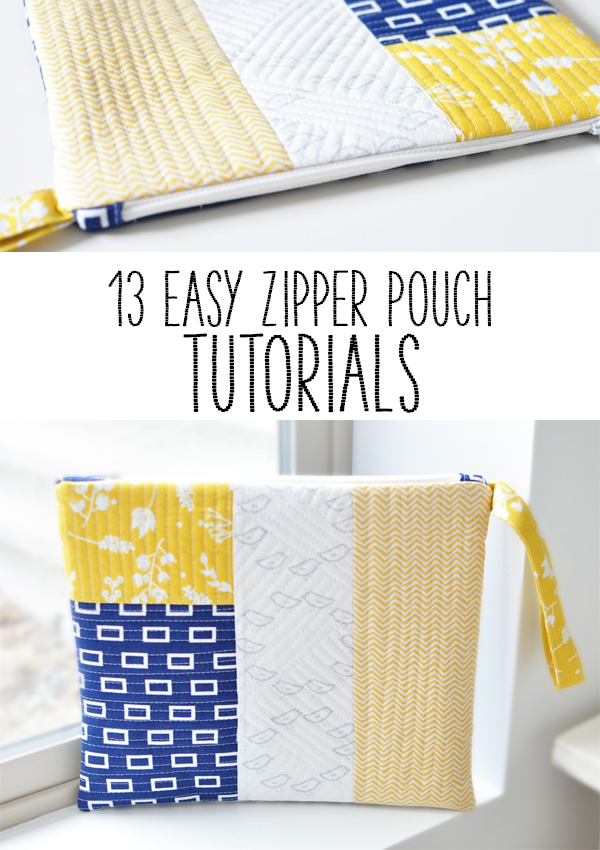 13 Easy Zipper Pouch Tutorials Simple Simon and Company