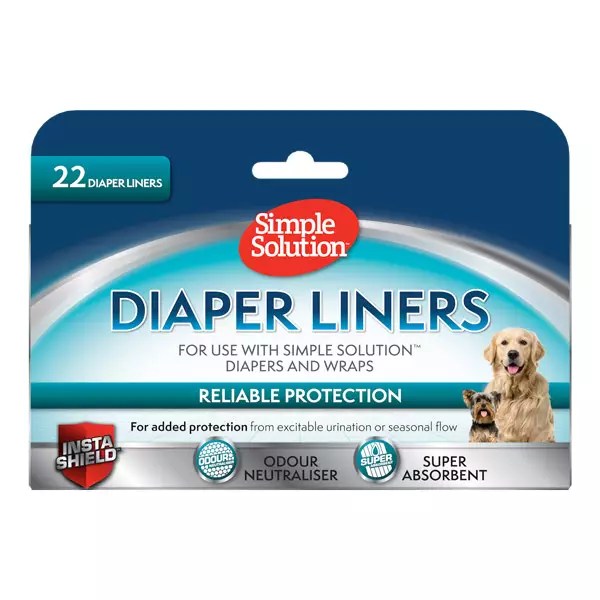 Simple Solution Disposable Dog Diaper Liners 22 Pack MannaPro