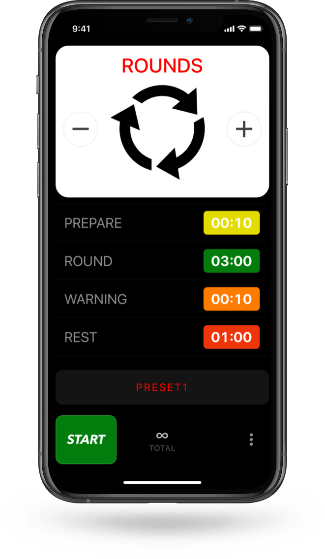 Boxing Timer Pro for iPhone, iPod Touch and iPad SimpleTouch