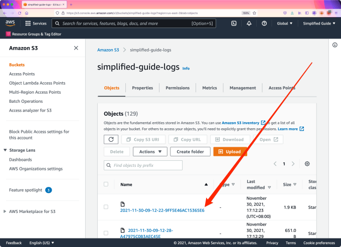 How to log access to AWS S3 bucket and website