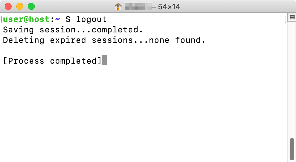 How to automatically exit when ending session in Terminal for macOS