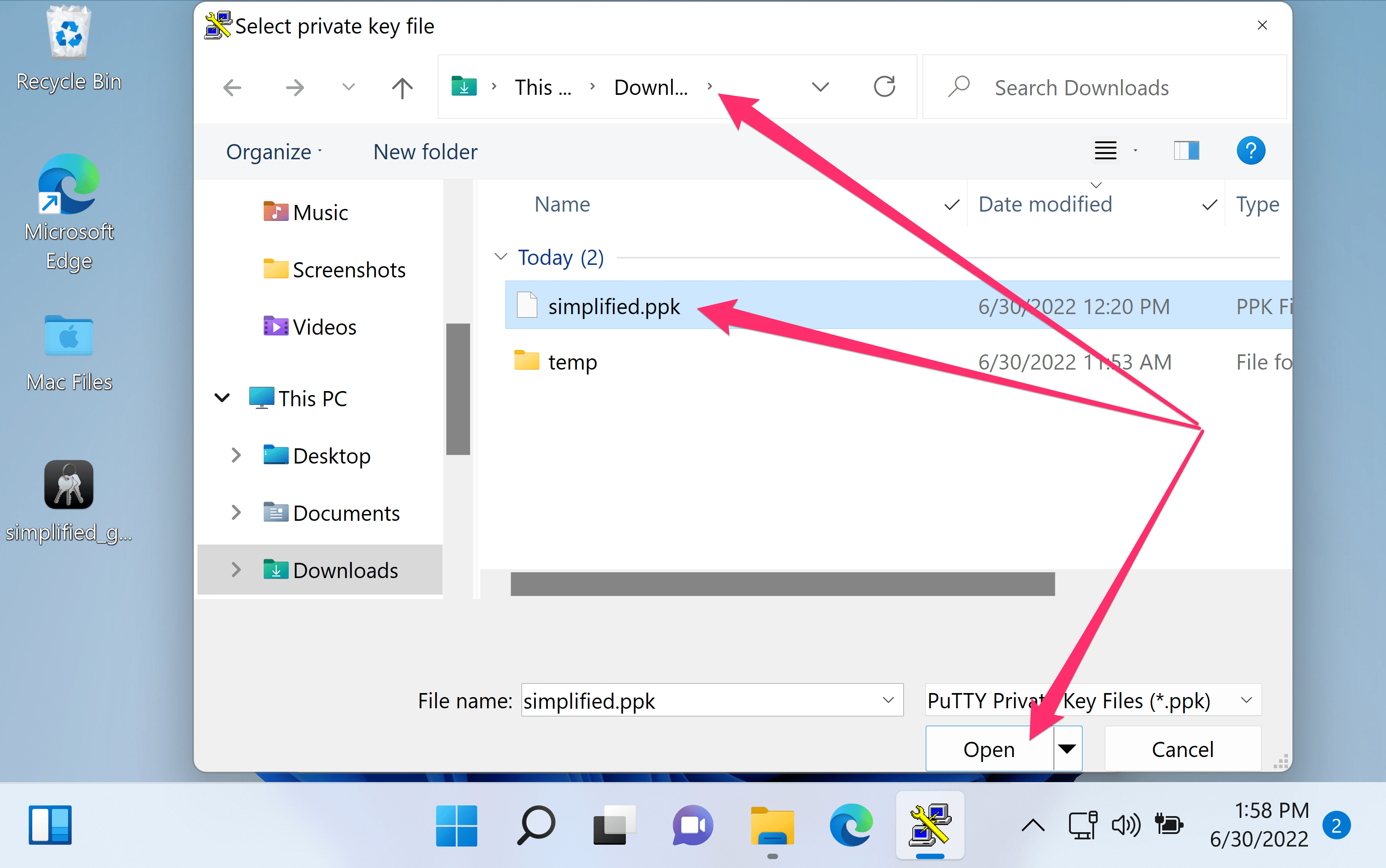 How to use public key authentication in PuTTY