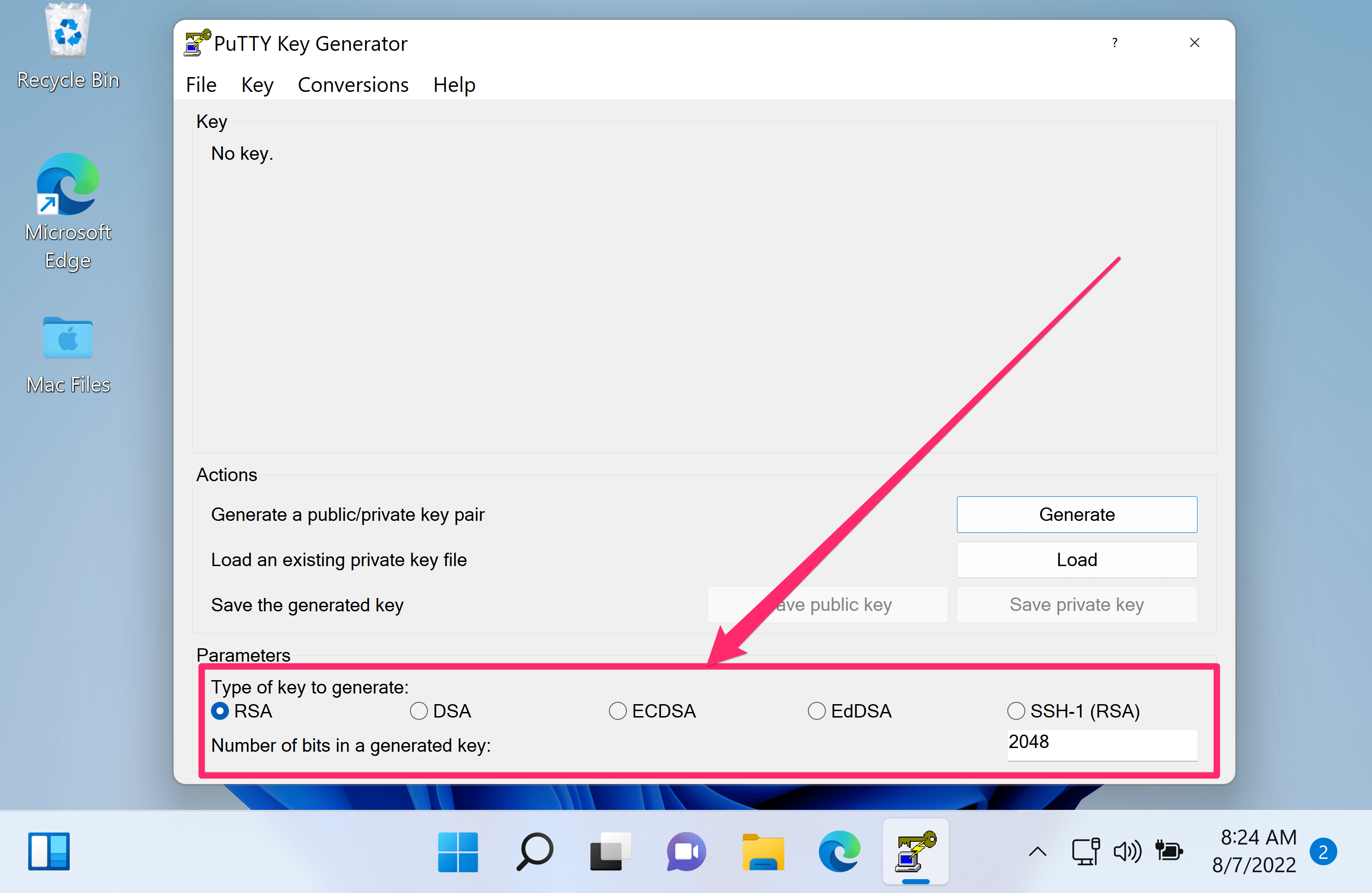 How to generate SSH key pair on Windows