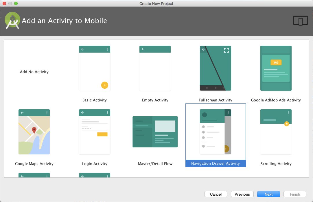 Android Navigation Drawer Example using Fragments