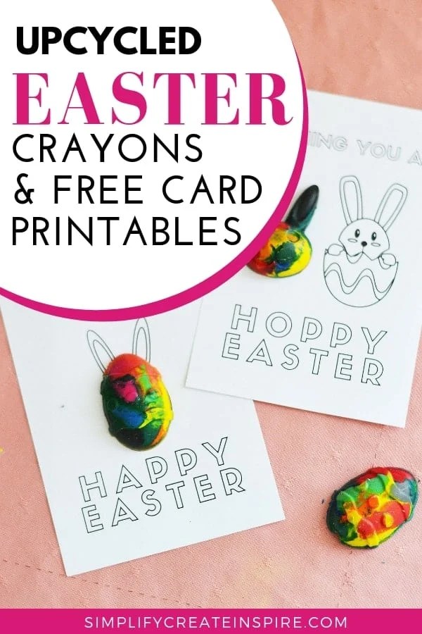 Free Printable Easter Cards & Easter Crayon Craft
