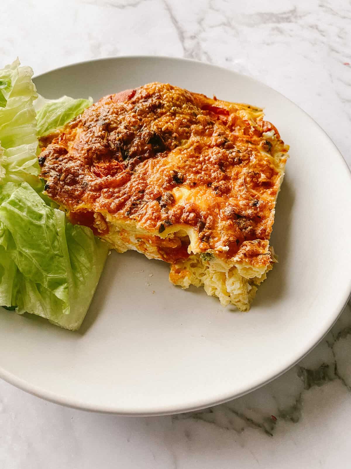 Easy Oven Baked Frittata Recipe With Tomato, Bacon & Feta Simplify