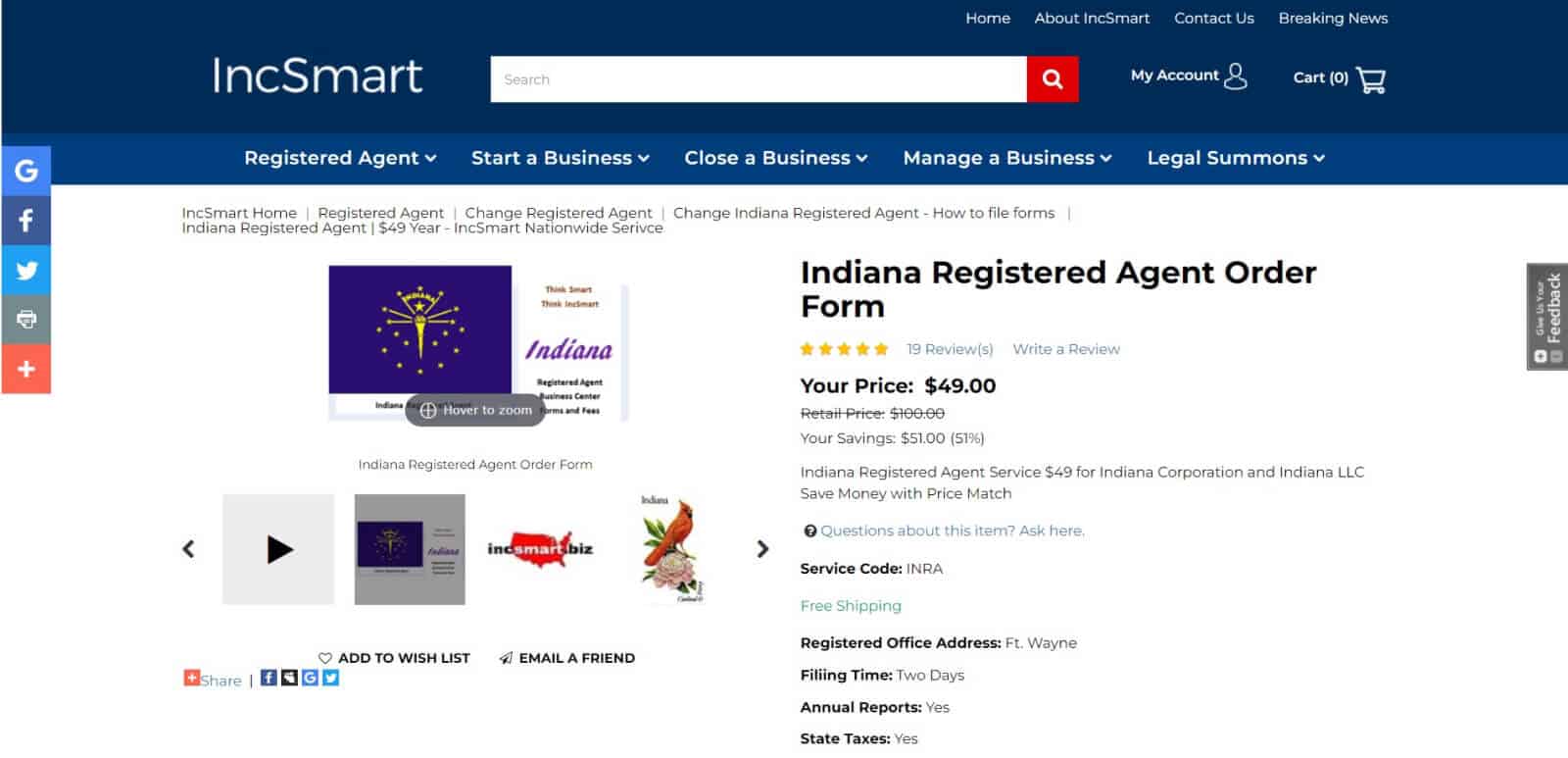 list of registered agents in indiana LLC Bible