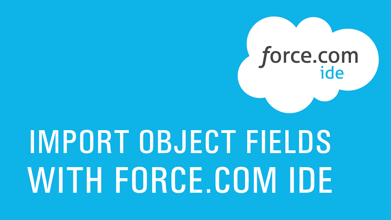 Import object fields with IDE Simplus