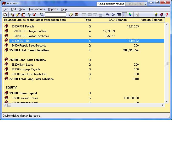 Gst Chart Of Accounts A Visual Reference of Charts Chart Master