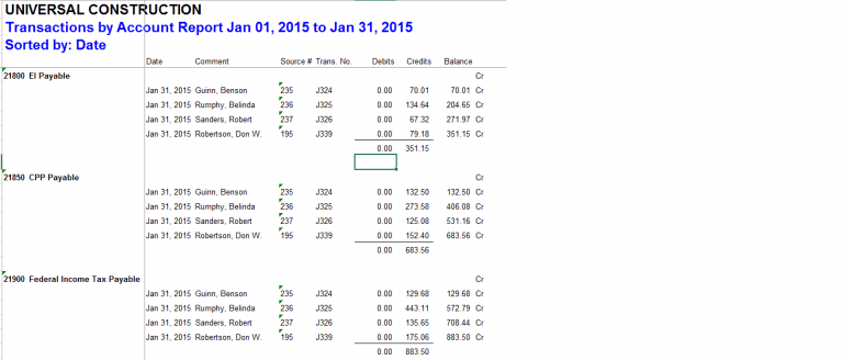 Source Deduction Calculation & Remittance Simply Accounting Tutorial