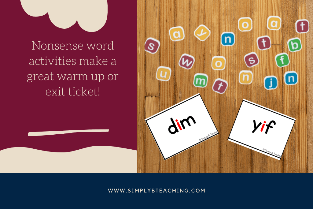11 Exhilarating Ways to Use Nonsense Word Activities Simply B Teaching