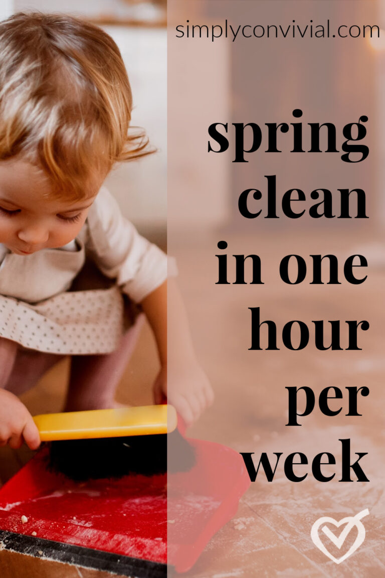 Spring cleaning in an hour a week