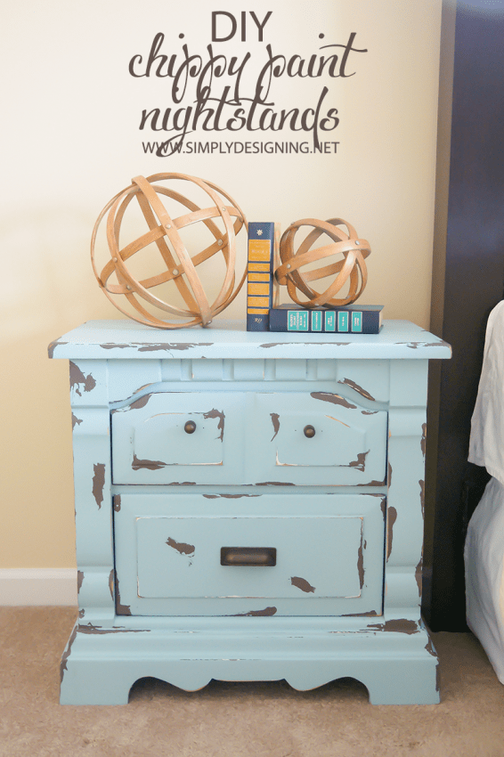 Chippy Paint Nightstands + HomeRight FinishMax Pro Giveaway