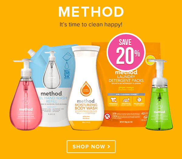 All Method Products 20 off at Well.ca