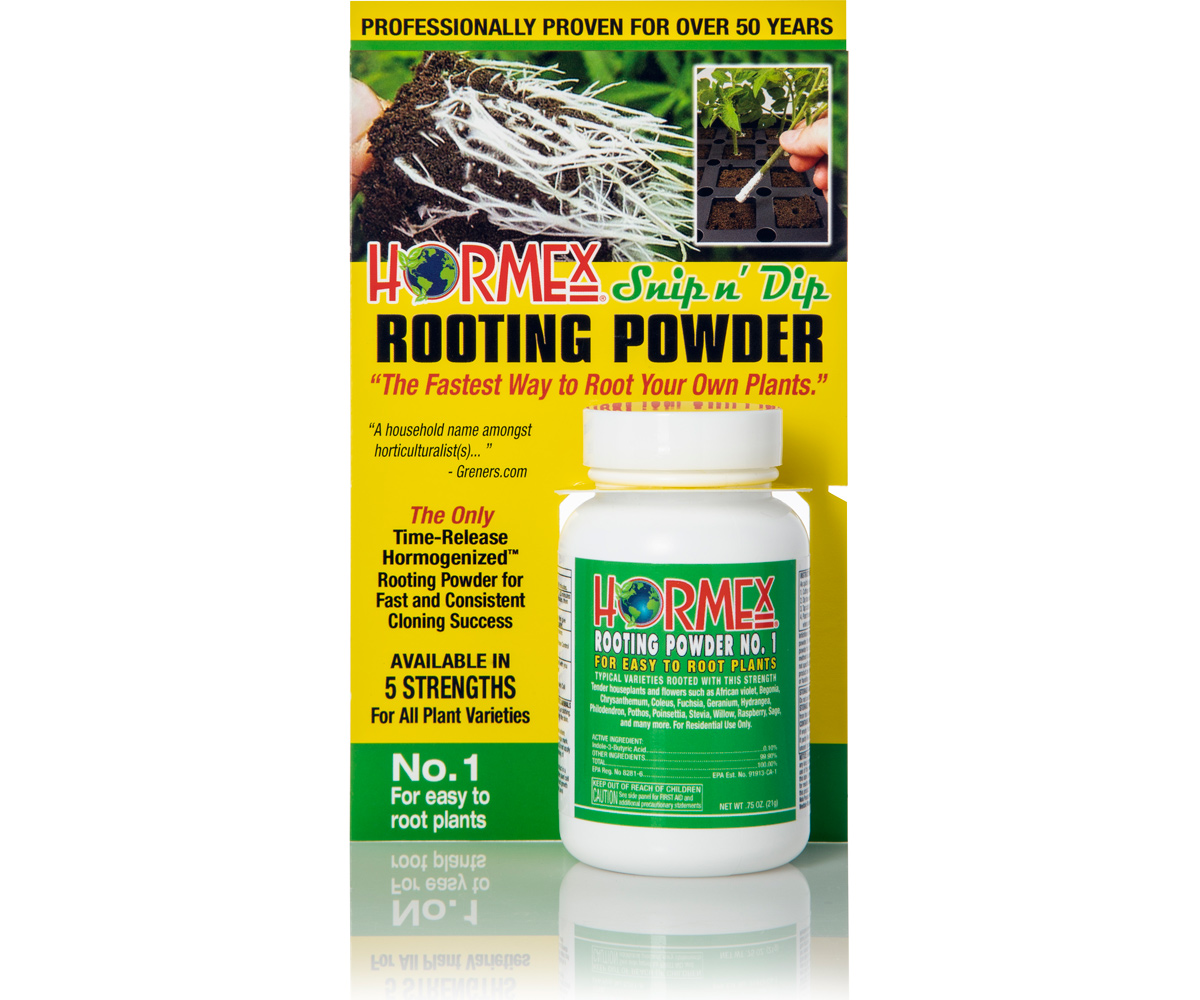 Hormex Rooting Powder 1, 0.75 oz, Carded Bottle Simply Hydroponics