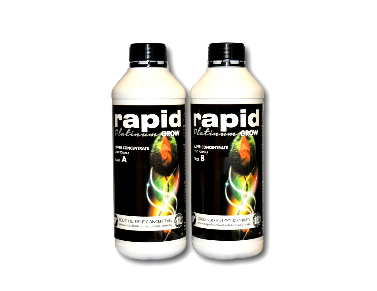Rapid Platinum Grow A + B Hydroponic Liquid Nutrients