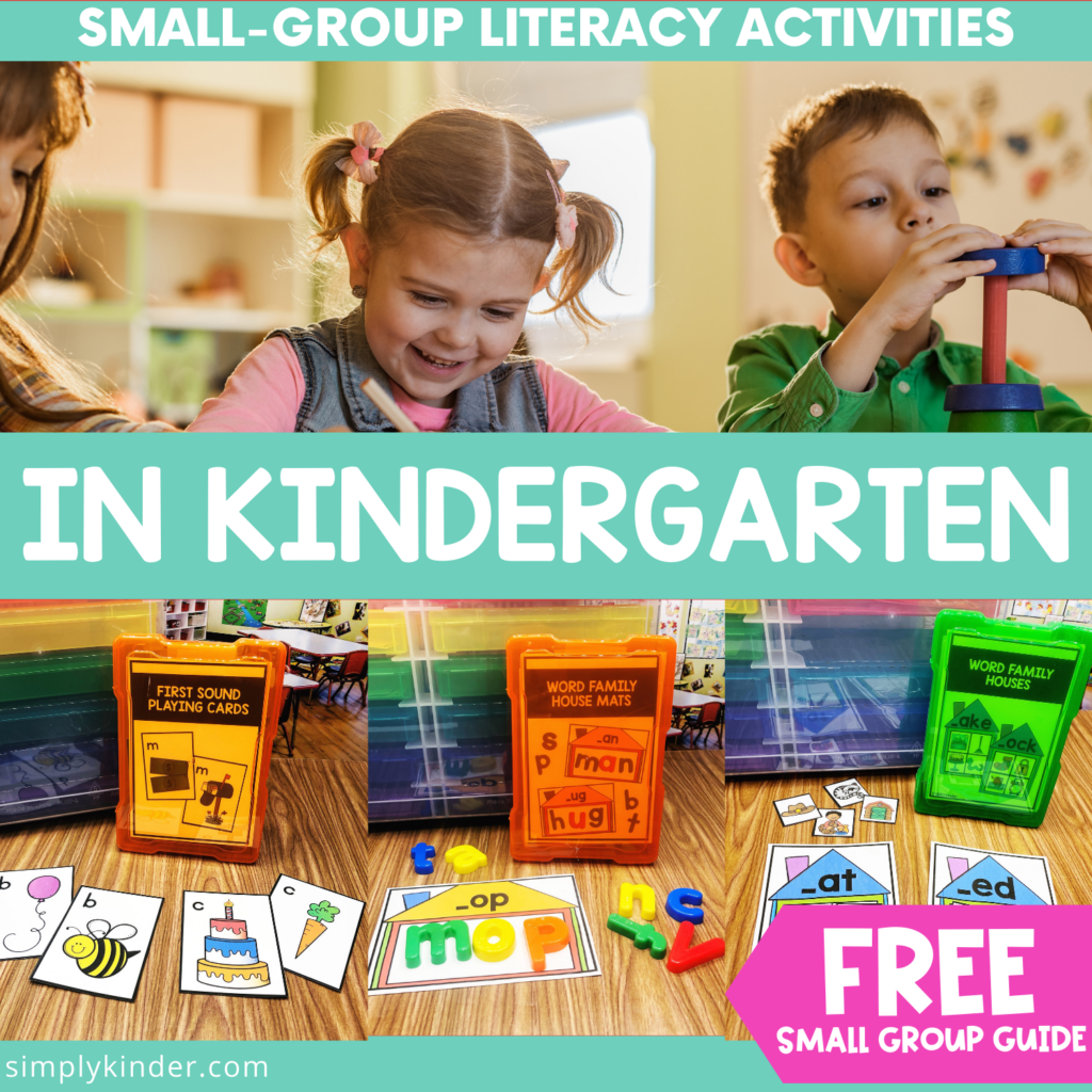 SmallGroup Literacy Activities in Kindergarten Simply Kinder