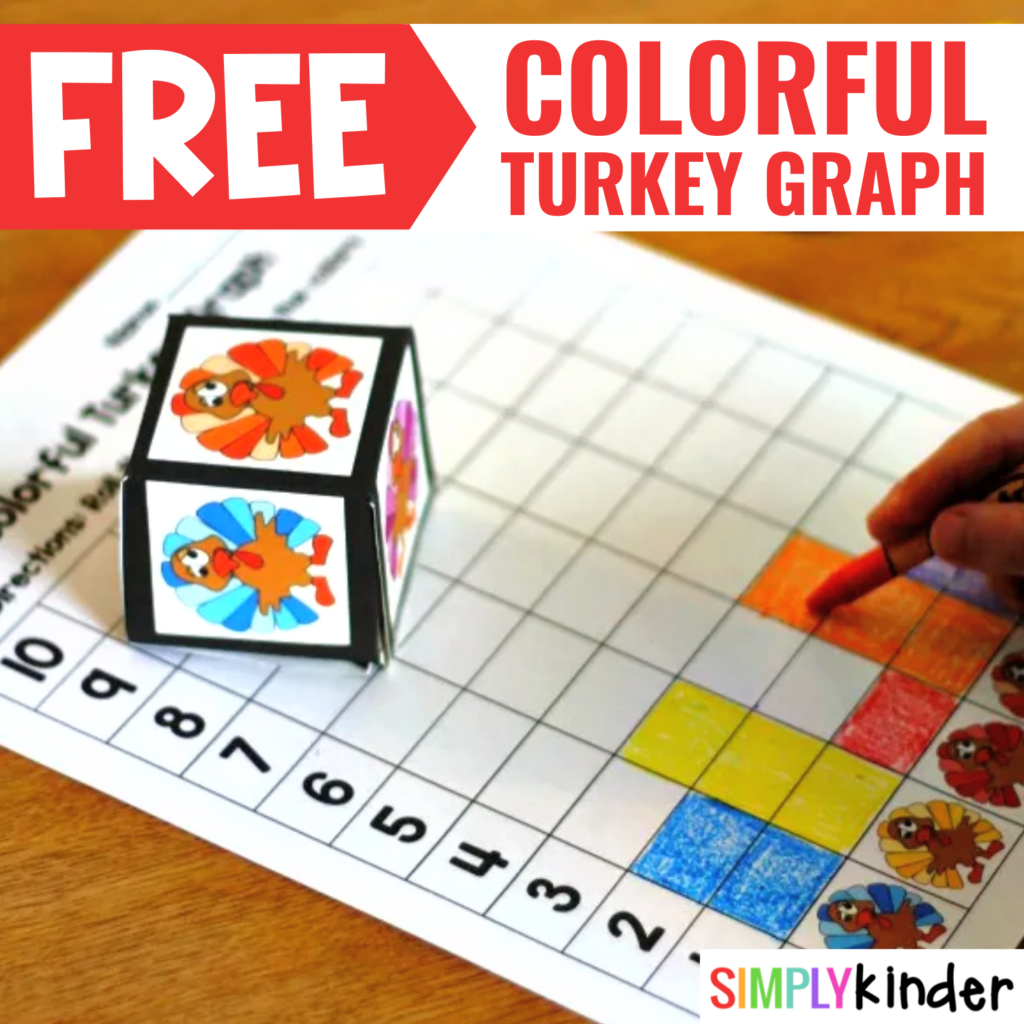 Colorful Turkey Graph Simply Kinder(06)