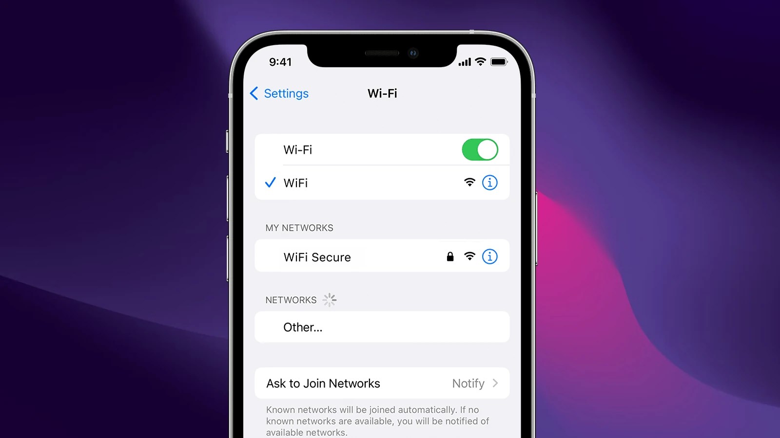 WiFi Managed Networks on iPhone SimplyMac